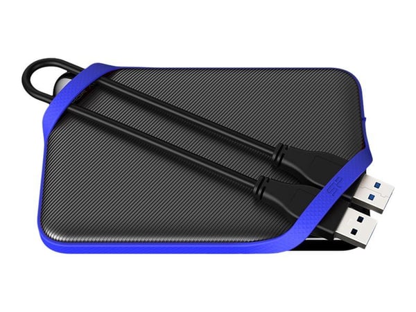 SILICON POWER A62 Game Drive - Harddisk - 2 TB - ekstern (bærbar) - USB 3.2 Gen 1 - svart, blå