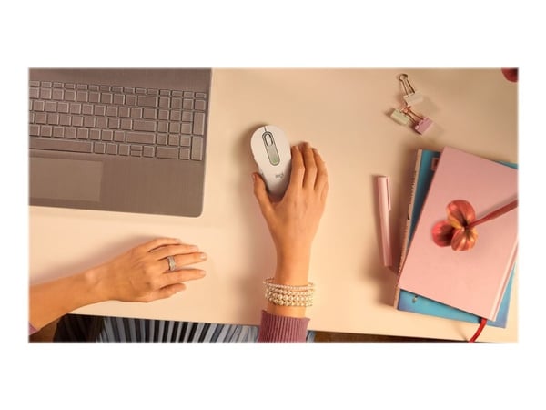 Logitech Signature M650 for Business - Mus - trådløs - 2.4 GHz, Bluetooth - Logitech Logi Bolt USB-mottaker - elfenbenshvit