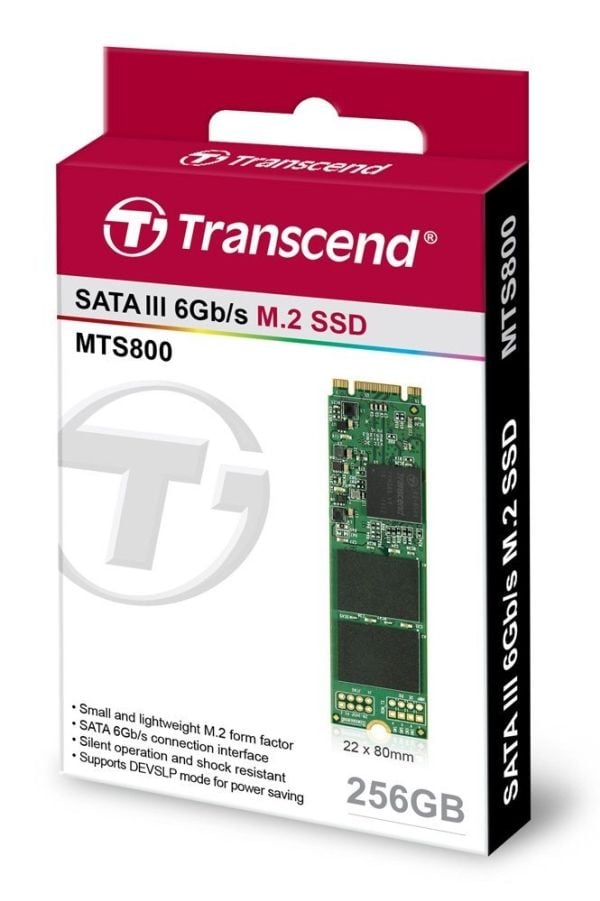 Transcend MTS800 - SSD - 256 GB - intern - M.2 2280 - SATA 6Gb/s