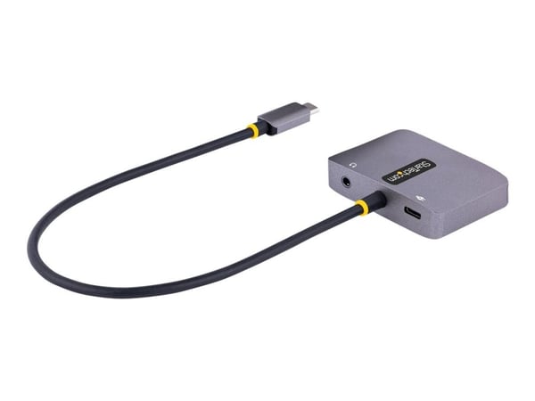 StarTech.com 122-USBC-HDMI-4K-VGA, USB Type-C, HDMI-lähtö, VGA (D-Sub) -lähtö, 3840 x 2160 pikseliä