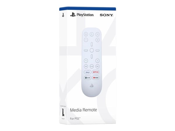 Sony Playstation® Media Remote - Fjernstyrning - infraröd - vit - för Sony Playstation® 5