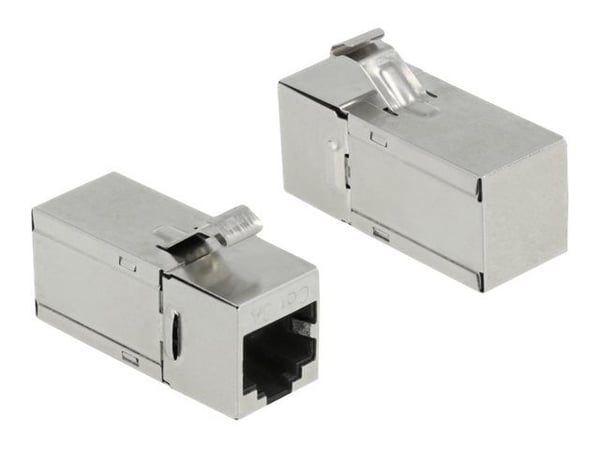 Delock - Nettverkkopler - RJ-45 (hunn) til RJ-45 (hunn) vinklet - STP - CAT 6a