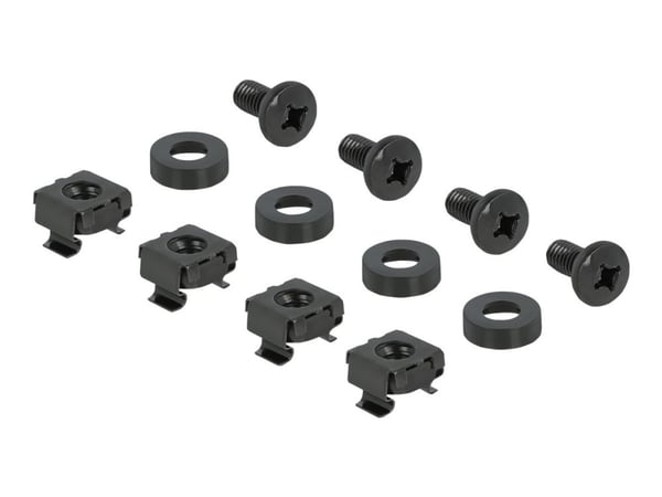 Delock - Pluggbord (blankt) - snap-in mounting - rackmonterbar - svart - 3U - 19" - 48 porter