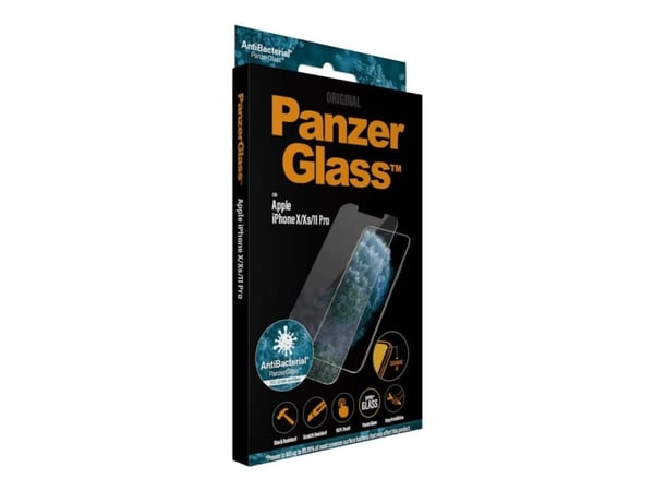 PanzerGlass™ | Original - Mobiltelefon skjermbeskytter - Standard passform - Krystallklar | Apple iPhone X/XS/11 Pro