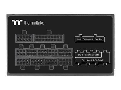 Thermaltake ToughPower PF1 TTP-750AH2FKP - TT Premium Edition - strømforsyning (intern) - ATX12V - 80 PLUS Platinum - 750 watt - aktiv PFC - svart