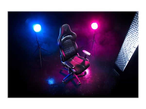 Razer Enki - Stol - armlener - T-formet - tipping - roterende - støpt polyuretanskum med høy tetthet, elastomerisk polyuretan (EPU), stålramme, alu...