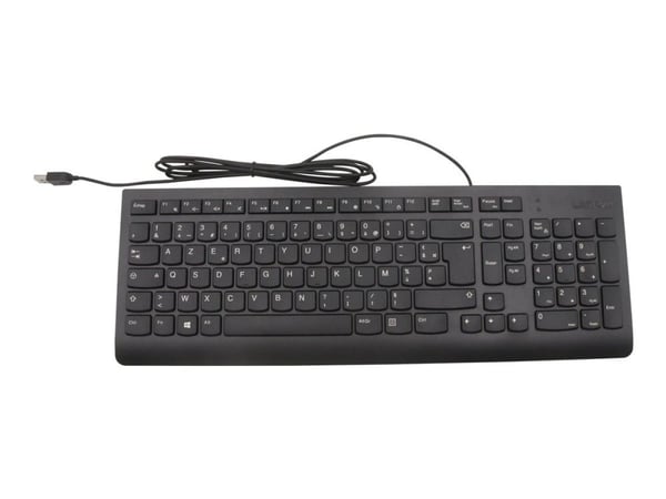 Lenovo Calliope - Tastatur - USB - AZERTY - Fransk - svart - FRU