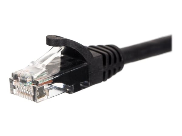 Netrack - Koblingskabel - RJ-45 (hann) til RJ-45 (hann) - 3 m - UTP - CAT 5e - med støvel, formstøpt, uten hindringer - svart