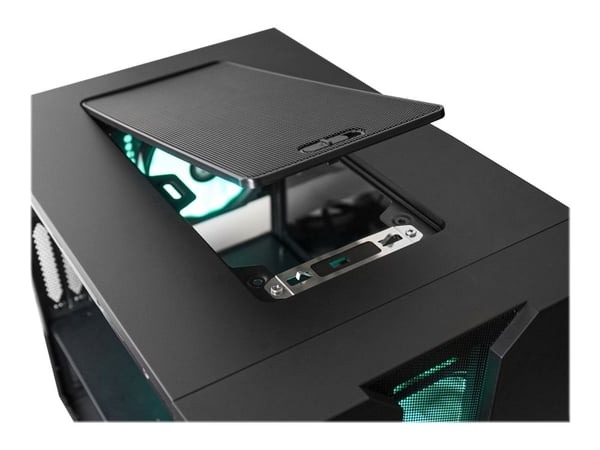 Chieftronic M2 - Kube - micro ATX - sidepanel med vindu (herdet glass) - ingen strømforsyning (ATX) - svart - USB/lyd