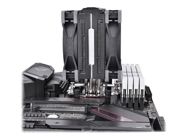 Thermaltake TOUGHAIR 510 - Prosessor luftkjøler - (for: LGA1156, AM2, AM2+, AM3, LGA1155, AM3+, FM1, FM2, LGA1150, LGA1151, AM4, LGA1200) - Alumini...