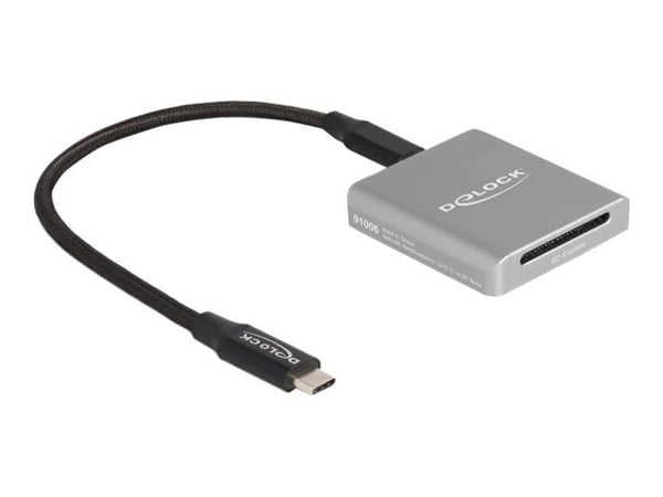 Delock - Kortleser (SD, SDHC, SDXC, SDHC UHS-I, SDXC UHS-I, SDHC UHS-II, SDHC UHS-II, SD Express) - USB-C 3.2 Gen 2