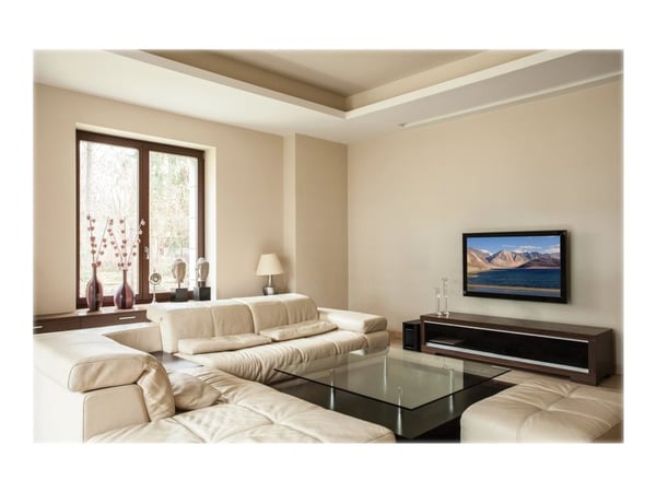 Peerless SmartMount Universal Flat Wall Mount SF640P - Monteringssett (veggplate, brakett) - for LCD-skjerm - svart - skjermstørrelse: 32"-50" - mo...