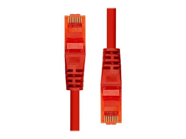ProXtend - Koblingskabel - RJ-45 (hann) til RJ-45 (hann) - 5 m - 5 mm - UTP - CAT 6 - IEEE 802.3af - med støvel, uten hindringer, flertrådet - rød