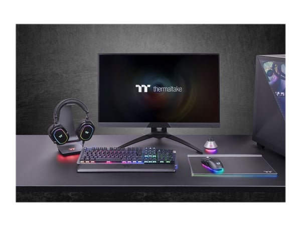 Thermaltake ARGENT HS1 RGB Headset Stand - Hub - 2 x SuperSpeed USB 3.0 - stasjonær