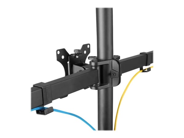 Neomounts FPMA-D550DD3 - Stativ - full bevegelse - for 3 skjermer - svart - skjermstørrelse: 13"-27" - skrivebord