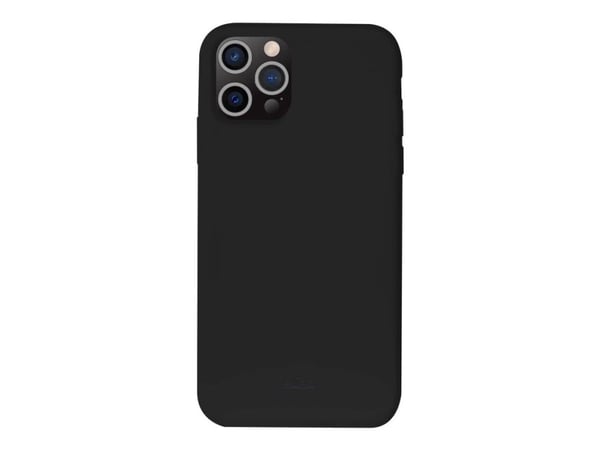PURO Icon - Takakuori matkapuhelimelle - antimikrobinen - pehmeä silikoni - musta - Apple iPhone 13 Pro -puhelimelle