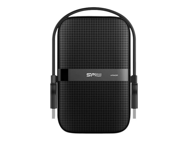 SILICON POWER Armor A60 - Harddisk - 5 TB - ekstern (bærbar) - 2.5" - USB 3.2 Gen 1 - svart
