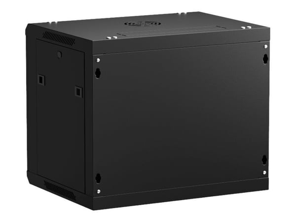 Netrack - Rack skap - veggmonterbar - svart - 9U - 19"