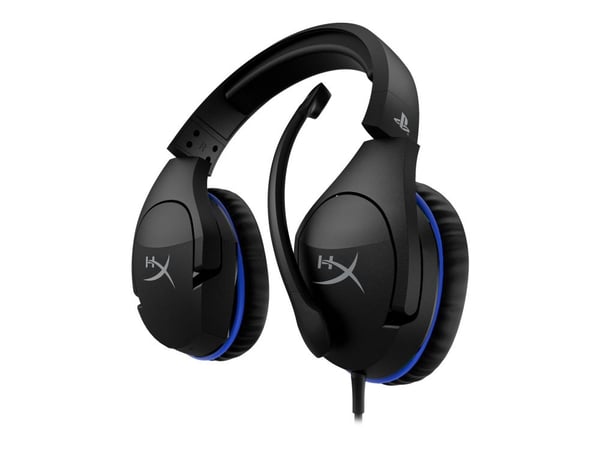 HyperX Cloud Stinger - Gaming - hodesett - full størrelse - kablet - 3,5 mm jakk - svart, blå - for Sony PlayStation 4, Sony PlayStation 5