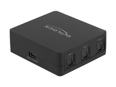 Delock - Ljudomkopplare - 3 x SPDIF - skrivbordsmodell