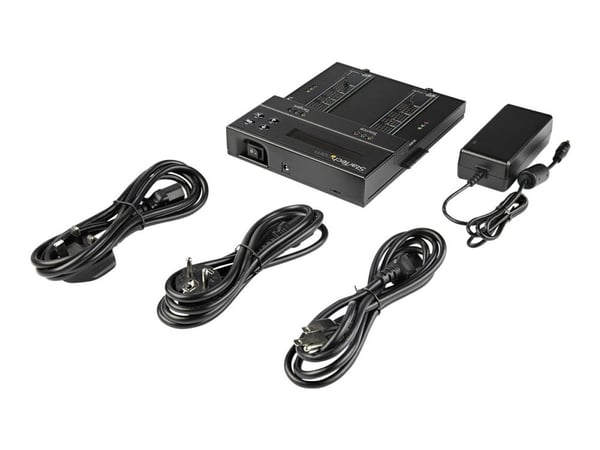 StarTech.com Fristående M.2 SATA och M.2 NVMe duplicerings- och raderingsenhet - HDD/SSD klonings-/rensningsenhet för M.2 PCIe AHCI/NVMe, M.2 SATA,...