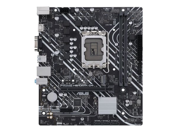 ASUS PRIME H610M-K D4 - Hovedkort - micro ATX - LGA1700-sokkel - H610 Chipset - USB 3.2 Gen 2, USB 3.2 Gen 1 - Gigabit LAN - innbygd grafikk (CPU k...