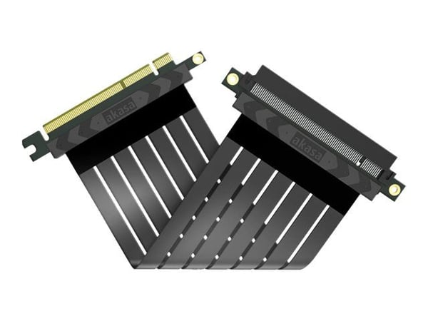 Akasa AK-CBPE03-20B, PCIe 4.0, Uros/naaras, musta, 0,2 m, 1 kpl