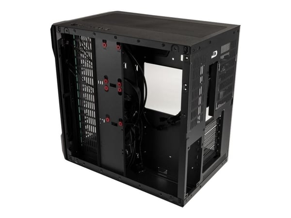 Kolink Unity Code X - Mid tower - ATX - sidepanel med vindu (herdet glass) - ingen strømforsyning (ATX) - svart - USB/lyd