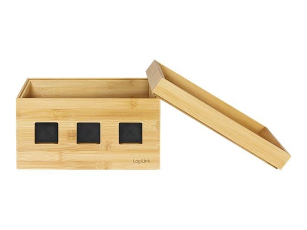 LogiLink - Kaapelin järjestäjä - ruskea, bambu