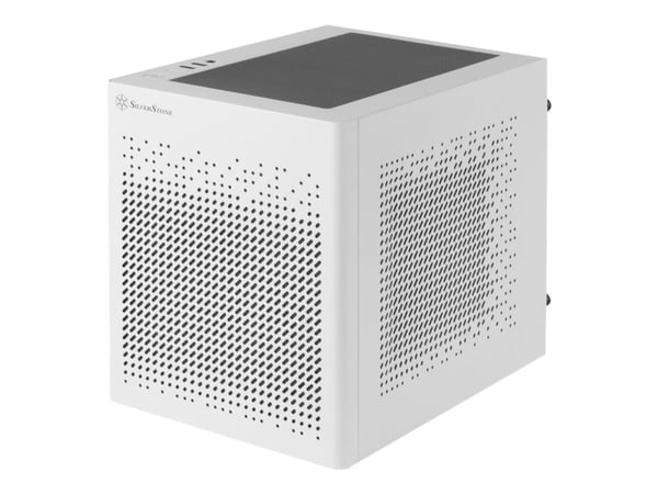 SilverStone SUGO 16 - Mini-ITX cube - Mini-DTX - ingen strømforsyning (ATX / PS/2 / SFX / SFX-L) - hvit - USB/lyd