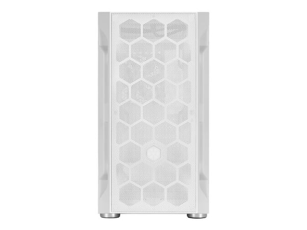 SilverStone FARA H1M - Tower - micro ATX - sidepanel med vindu (herdet glass) - ingen strømforsyning (ATX / PS/2) - hvit - USB/lyd