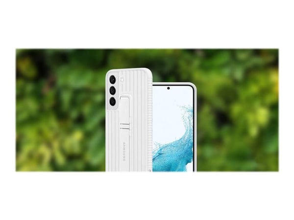 Samsung EF-RS906 - Bakdeksel til mobiltelefon - polykarbonat, gummi - hvit - for Galaxy S22+