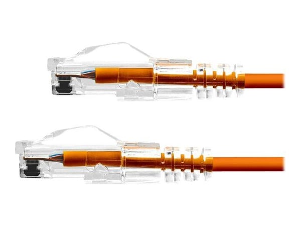 ProXtend Ultra Slim - Koblingskabel - RJ-45 (hann) til RJ-45 (hann) - 3 m - 3.6 mm - UTP - CAT 6 - halogenfri, formstøpt, uten hindringer - oransje