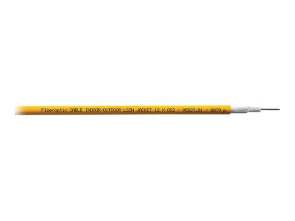 Lanview - Bulkkabel - 100 m - 6 mm - fiberoptisk - 9 / 125 mikrometer - OS2 - halogenfri, inomhus/utomhus - gul