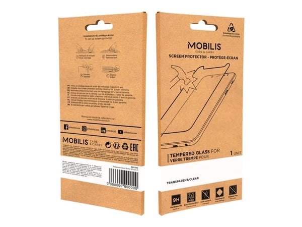 Mobilis - Skjermbeskyttelse for mobiltelefon - glass - blank - for Apple iPhone 6, 6s, 7, 8, SE (2nd generation)