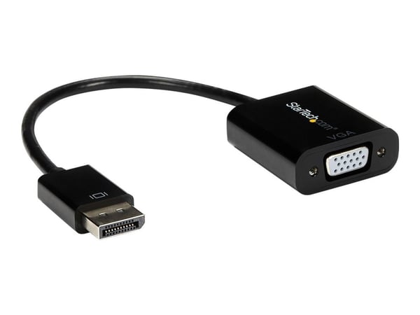 StarTech DisplayPort to VGA Display Adapter - 1080p 1920x1200 - Active DP to VGA (Male to Female) HD Video Converter for laptop/PC/Monitor (DP2VGA3...