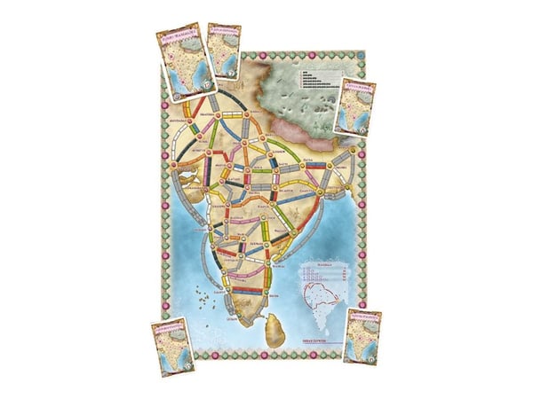 Ticket to Ride-kortsamling #2 Indien & Schweiz