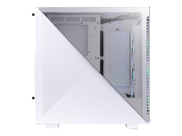 Thermaltake Divider 300 TG Snow - Mid tower - ATX - ingen strømforsyning (PS/2) - hvit - USB/lyd