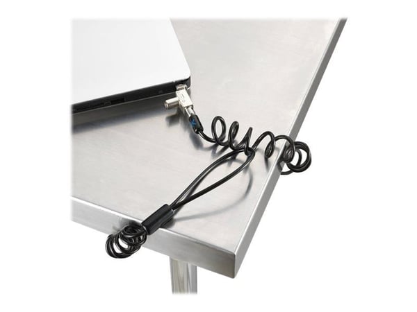 Kensington Slim N17 2.0 Portable Keyed Laptop Lock for Wedge Shaped Slots - Lås för säkerhetskabel - 1.83 m