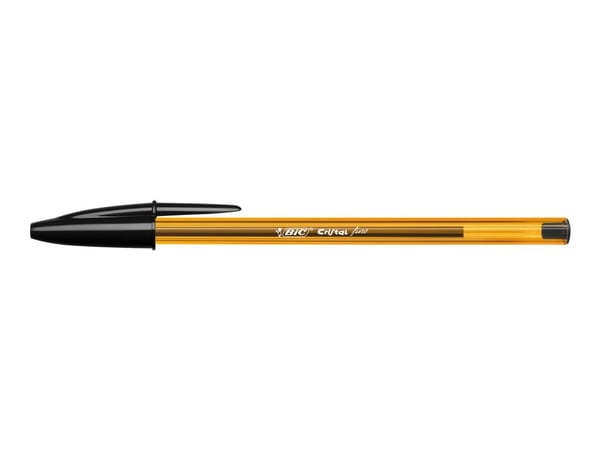 BIC Cristal Fine - Kulepenn - svart - 0.8 mm - fin (en pakke 50)