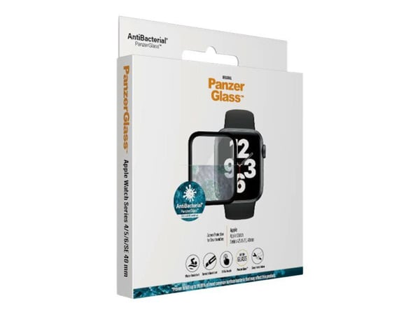 PanzerGlass Original - Skjermbeskyttelse for smart armbåndsur - glass - rammefarge svart - for Apple Watch Hermès Series 9, SE 3, Series 10, Series...