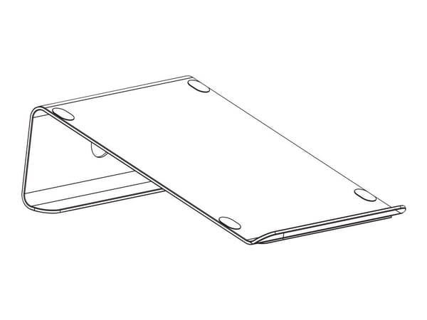 DELTACO Office ARM-0530 - Stativ - for notebook/nettbrett - aluminium - sølv - skjermstørrelse: 11"-15" - skrivebord