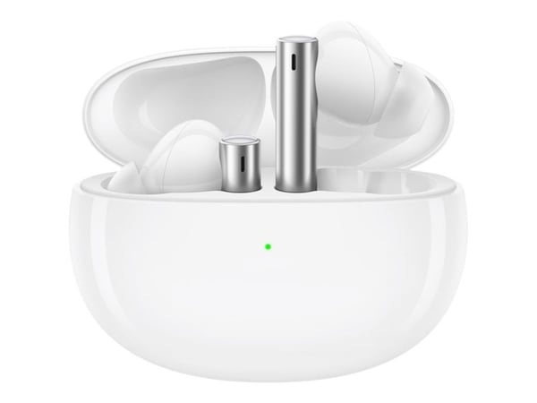 Realme Buds Air 3 - True wireless-hodetelefoner med mikrofon - i øret - Bluetooth - aktiv støydemping - galaksehvit