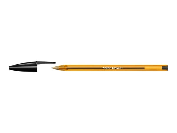 BIC Cristal Fine - Kulepenn - svart - 0.8 mm - fin (en pakke 50)