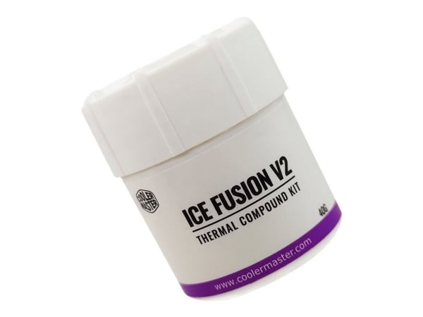Cooler Master Ice Fusion V2, Lämpötahna, 5 W/m·K, Purppura, Valkoinen, 2,6 g/cm³, 40 g, 1 kpl