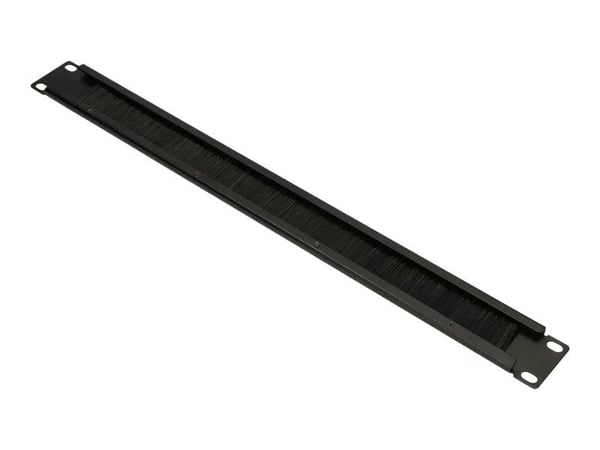 Extralink - Cable management panel with brush - rackmontering - svart - 1U - 19"