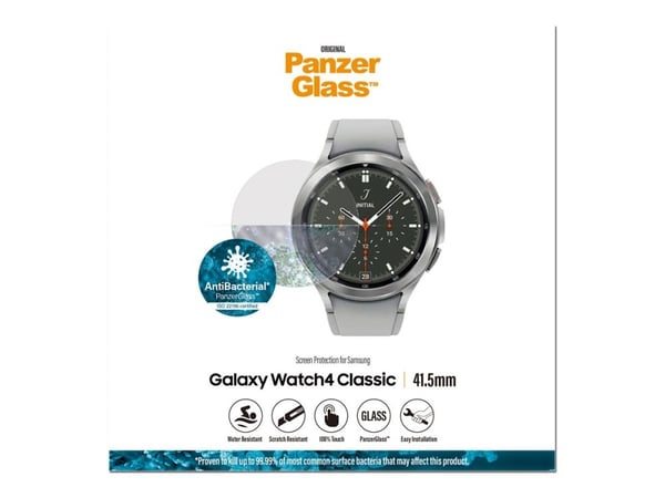PANZERGLASS TIL SAMSUNG GALAXY WATCH 4 CLASSIC (42 MM) (ANTIBAKTERIELL)
