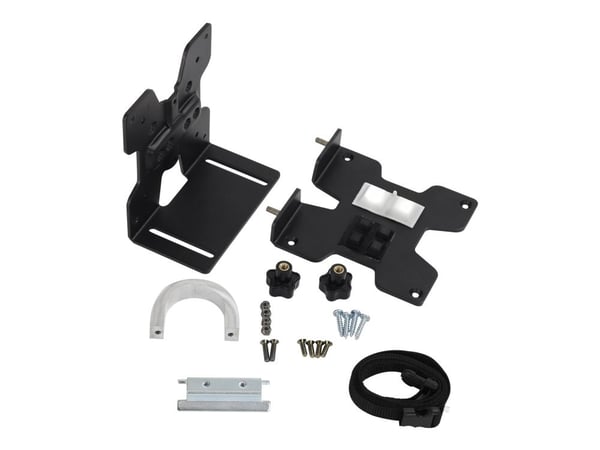 Ergotron - Mini PC-montering - monterbar under skrivebord, stangmonterbar, veggskinnemonterbar, VESA-brakett kan monteres - svart - for Ergotron NX...