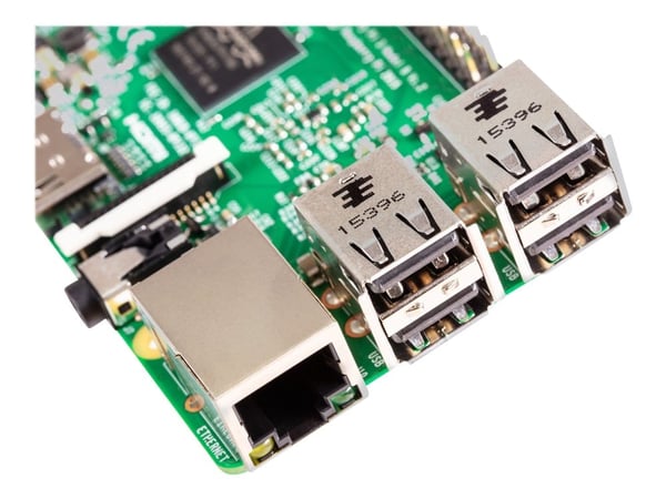 Raspberry Pi 3 Model B - Enkeltbrettsdatamaskin - Broadcom BCM2837 / 1.2 GHz - RAM 1 GB - 802.11b/g/n, Bluetooth 4.1