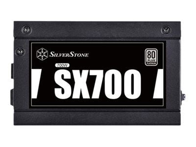 SilverStone SST-SX700-PT - Strømforsyning (sisäinen) - ATX12V 2.4/ SFX12V - 80 PLUS Platinum - AC 90-264 V - 700 Watt - aktiv PFC